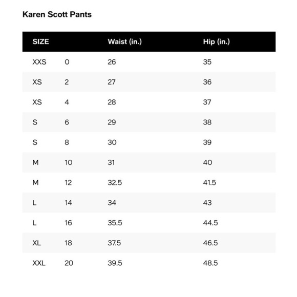 KAREN Scott Sport Ink Blue Ribbed Pants Sweatpants Loungewear - Picture 6 of 6